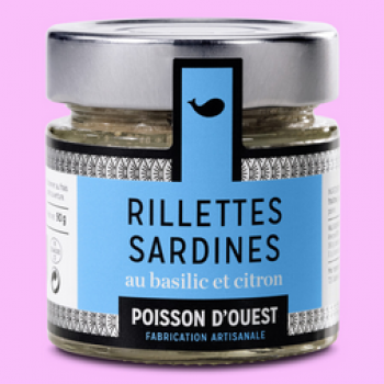 Rillettes - Sardine- Basilikum - Zitrone - Bretagne - franzoesische Feinkost - franzoesische Spezialitaet